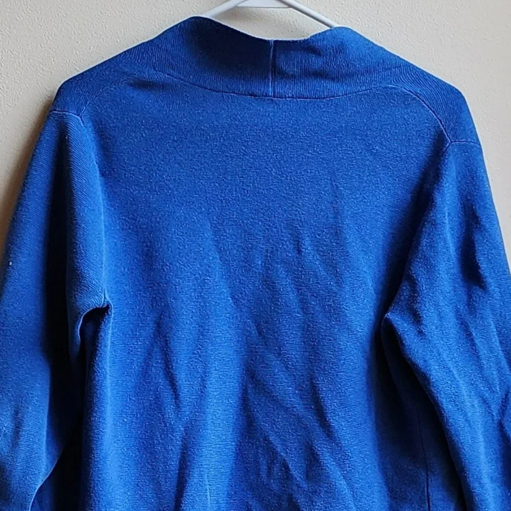 Talbots Cobalt Blue Open Cardigan Size Petite Small